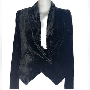 NWT BCBG womens velour blazer jacket size XS